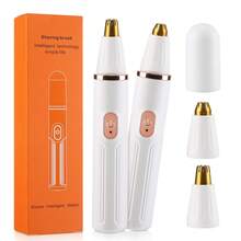 Hailicare 2 In 1 Electric Mini Hair Trimmer Nose Hair Eyebrows,Washable And Removable Cutter Head,Type-C Fast Charging,Lightweight & Portable Design - White - View 11