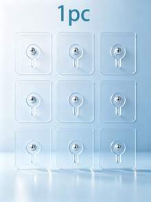1pc-50pcs Optional, Invisible Seamless Screw Stickers, No-Drill Picture Hanging Hooks, Suitable For Photo Frames, Dry Walls And Hard Walls, Easy To Install, No-Damage Hooks, Wide Application, Home Essential. - Multicolor - View 16