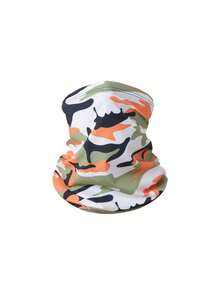 1pc Unisex Camouflage Print Sun Protection Neck Gaiter Face Mask, Breathable Outdoor Fishing Cycling Commuting Multi-Use Face Mask - Multicolor - View 5