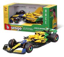 - MCL38 2024 摩納哥大獎賽 塗裝 1/43 比例合金壓鑄模型,細節精緻,隨機 Norris 或 Piastri, 致敬版 - MCL38 #4 Monaco - 查看 2