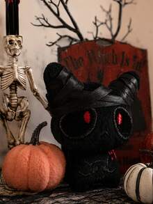 3.94-In Halloween Vampire Cat Plush Toys, Soft Gothic Ghost Plush Doll.Silicone Baby Doll Full Silicone Body Plush Anime Figure Stuffed Animal Teddy Bear Plushies Crunchy Soap Office/Room Decor Squishy Christmas/Halloween Decor Squishy Toys - Multicolor - View 5