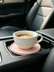 1pc Cute Heat-Resistant Coaster, Car Interior Insulation Pad, Car Center Console Cup Holder Decor, Suitable For Any Occasion, Perfect For Valentine's Day, Labor Day, Easter And Various Holiday Celebrations - Style a - View 8