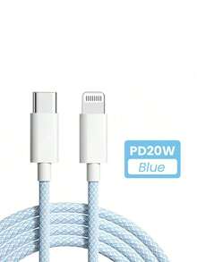 OIITH MFi认证编织数据线，1米/1.5米/2米可选，最大功率27W，USB Type-C转Lightning PD快充，兼容 11/12/13/14 Pro Max/XR/Xs/X/SE/8/7/6 Plus/iPod，MFi认证 - 彩色 - 查看 15