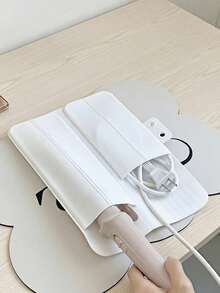 Haus Hana Silicone Heat-Resistant Flat Iron Cover - White - View 1