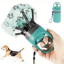 1pc Upgraded Portable Dog Poop Scooper With Waste Bag Dispenser - Durable Plastic Material, Green, Claw-Shaped Design, Efficient Waste Pickup, Includes Leak-Proof Waste Bags, Ideal For Outdoor Use - Multicolor - View 2
