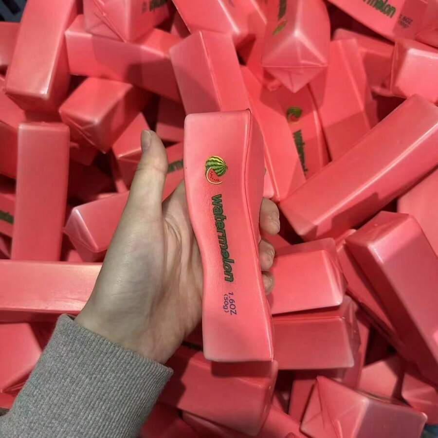Squishy 新水果系列小奶油棒 PVC 盒裝 耐用 PU 慢回彈捏捏玩具 柔軟 Q 彈 便攜紓壓玩具