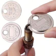 Coin-Style 0.6-2.4mm/0.02-0.10in Spark Plug Gap Gauge, Spark Plug Gap Measurement Tool - 1PC - View 1