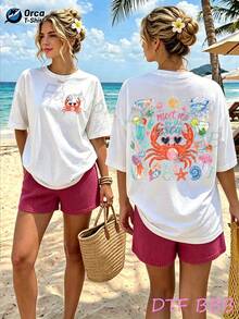 Women T-Shirts - 白色 - 查看 2