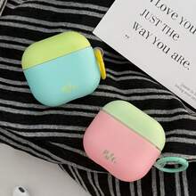 Korean Style Minimalist 5-Color Matte Contrast + Ring Earphone Case Compatible With AirPods Pro 3 New Pro 2 Protective Cover Pro Cute Apple 4 Minimalist 3 Personalized 1/2 Generation Women Earphone Case Protective Cover Spring/Summer Earphone Case/Birthday Gift/Holiday Gift - Multicolor - View 9