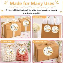 Halloween Thank You Tags Thank You For Coming Tag Cute Floral Spooky Ghost Gift Tags For Birthday Baby Shower Party Favors Gifts Wrapping - Halloween Silly Goose - View 5