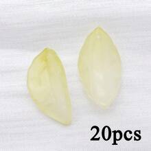 20pcs Glass Frosted Multi-Color Leaf Pendant Jewelry Making DIY Earrings Pendant Various Design Charms For Jewelry Making Bracelets Necklace - Multicolor - View 16