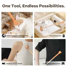 2-In-1 Back Scratcher, Wooden Bamboo Back Scratcher, Back Massager And Scratcher In One, Gifts For Adults/TeensandElderly, Gifts For Muscle Tension Relief - Wood Yellow - View 6