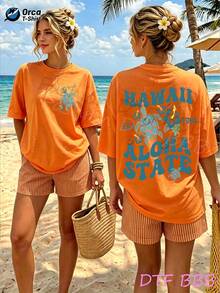 Women T-Shirts - 紅色 - 查看 5