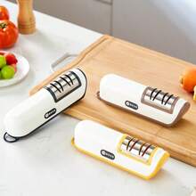 Professional USB Rechargeable Electric Knife Sharpener, Suitable For Sharpening And Polishing Kitchen Knives, Chef Knives, Slicing Knives, Japanese Knives, Paring Knives And Ceramic Knives - Multicolor - View 9