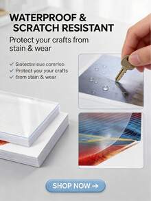 10pcs/20pcs/30pcs/50pcs High Transparency PET Self-Adhesive Printing Paper | A4 Standard Size, Inkjet & Laser Compatible, Strong Adhesion Without Curling, Transparent Backing Label Paper | Peel & Stick With No Residue, Suitable For Home Printers, Crafts & Office - blank - View 8