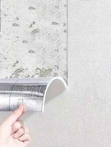 1 Roll Self-Adhesive Linen Wallpaper, Solid Color 3D Textured Wall Sticker, Removable Wall Covering, Contact Paper, Peel And Stick, Easy To Install, Perfect For Home Renovation, Home Decor, Room Decoration, Room Arrangement, Wall Decoration And Wall Arrangement - 1PC - View 10