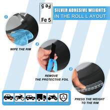 100pcs Adhesive Lead Free 60G Strips Stick On Wheel Balance Weights - A - Übersicht 8