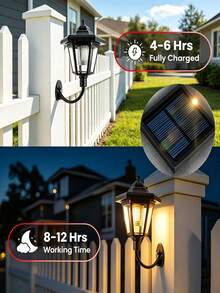 Solar Powered Hexagonal Vintage Wall Light, Bright LED Outdoor Wall Lamp, Suitable For Yard, Corridor, Walkway, Staircase, Garden And Entrance Decoration Lighting - Hexagon Wall Sconce - View 8