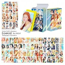 124/92pcs K-POP Hearts2Hearts "ICONIC HEAR" <RUDE!><Lemon Tang> Digital Single Collection Merchandise, Includes Mixed Cards Of JIWOO, CARMEN, YUHA, STELLA, JUUN, A-NA, IAN, YE-ON, Idol Photo Cards And Sticker Set, Fan Collection And Support Choice - Multicolor - View 14