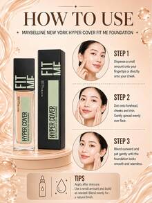Maybelline Base de Maquillaje Personalizada Versión Impecable 202, Tamaño Completo 30ml, Muestra 18ml, Textura Ligera & Adherente, Alta Cobertura, Larga Duración, Resistente a la Opacidad - Base de maquillaje personalizada impecable 202 - Ver 12