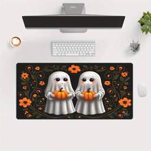 1pc Pumpkin Ghost Desk Mat, Suitable For Gaming, Office Decor, Non-Slip Rubber Base, XXL Mouse Pad, Multi-Functional Office Mouse Pad, Large XXL Mouse Pad - Mouse Pad / Desk Mat - View 2