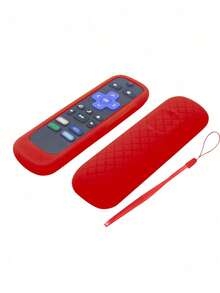 1pc Remote Control Storage Sleeve With Lanyard | Anti-Loss Design, Convenient Access For Living Room Sofa | Minimalist Non-Slip Remote Protector | Textured Surface For Enhanced Grip - With Lanyard - View 13