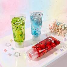 1pc Red Cherry Squeeze Tube Toy, Non-Elastic Toothpaste Squeeze Toy, Heavy Clay Texture Sensory Stress Relief Finger Toy, Relieve Stress And Anxiety, Cute Desktop Decoration - Multicolor - View 5