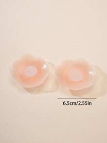 10pcs Women's Simple Silicone Nipple Covers, Flower Lift Invisible Bra Pads - Multicolor - View 4