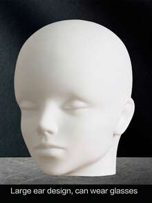Female Styrofoam Mannequin Manikin Head Model Foam Wig Hair Glasses Display, Halloween - 1PC - View 1