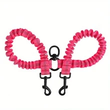 1pc 360° Swivel Anti-Tangle Dual Dog Leash Training Rope, Comfortable Shock-Absorbing Reflective Elastic Rope For Easy Walking 2 Dogs - Multicolor - View 16