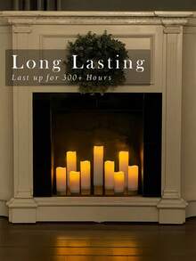 4/12pcs Flameless Candle Lights With Timer Remote Control, Battery Powered Flickering Wish Candles For Outdoor Use, Suitable For Christmas, Valentine's Day, Halloween, Proposal, Wedding, Gift, Birthday, Party - White - Warm Light - View 3