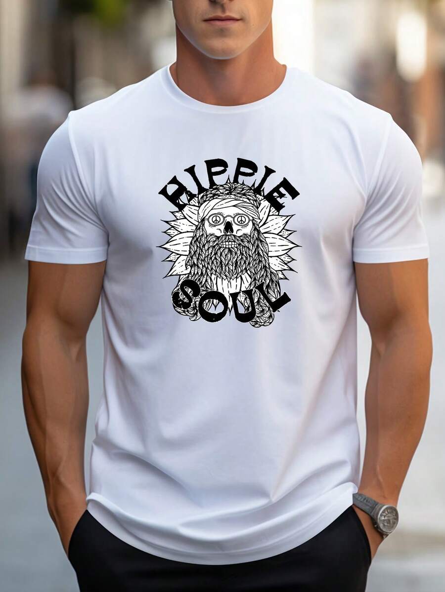 Men T-Shirts - 白色 - 查看 1