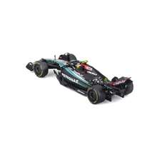 Burago- Mercedes-AMG F1 W15 E Performance (Hamilton) -1/43, Negro, Gris, 18-38208 (#44) Incluye Caja de Exhibición - F1 W15 #44 - Ver 9