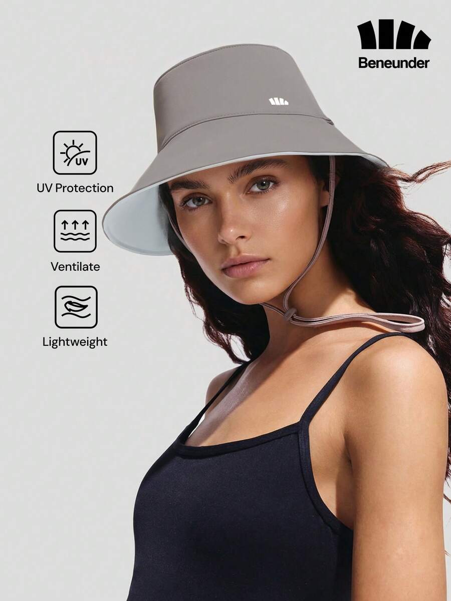 Beneunder Women's Reversible Bucket Sun Hat AL501 - Dark Grey - View 1