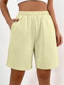 1pc Girls' Teen Comfortable Loose Random Color Casual 5-Point Shorts, Suitable For Spring, Summer, Autumn - Multicolor - View 7