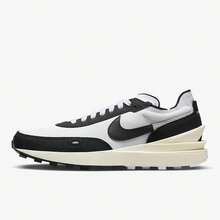 Nike Waffle One SE 運動舒適 低筒 生活休閒鞋 男款 - 黑與白 - 查看 2