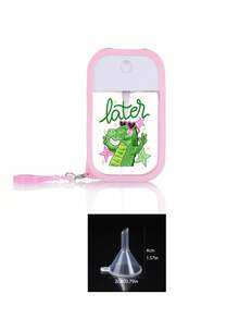 Portable Card Spray Bottle With Cute Crocodile Pattern Decoration, Perfume, Hand Sanitizer And Cosmetic Hook, Fits In Bag, Suitable For Work, Shopping, Travel, Carrying Around, Perfect Gift For Living Room, Bedroom, Bathroom, Travel Accessories, Wedding, Party, Birthday, Back To School, Beach, Seaside, Vacation, Mother's Day, Summer, New Year, Ramadan, Eid, Valentine's Day, School Season, Teacher's Day - Multicolor - View 14