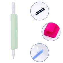 2 buah Tempat Penyimpanan Silikon untuk Pena, Klip Sarung Pena, Kompatibel dengan Apple Pencil, Sarung Pena Silikon dengan Perekat, Desain Saku untuk Penyimpanan Aman Stylus, Casing Pelindung Pena Portabel Tahan Guncangan dan Jatuh - MultiWarna - View 8