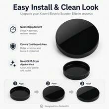 Suitable For Xiaomi Electric Scooter Elite Dashboard Cover, Dashboard Shell, Display Screen Protector, Replacement Parts. - Black - View 3