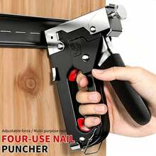 1/2/3set, 4-In-1 Multi-Function Heavy Duty Nail Gun, Adjustable Force Fast Nailer, Labor-Saving Durable Manual Stapler - Adjustable Force, Fast Nailing, Long-Lasting, Time-Saving, Suitable For Home Repair, Woodworking, Gardening, School Crafts, Office Document Binding, Daily Workshop Operations. Heavy Duty Labor-Saving Multi-Function Men's Tool, 4-In-1 Durable Home Tool, Adjustable Force Efficient Work Tool, Fast Nailing Portable Gardening Tool, Labor-Saving Convenient School Supplies, Multi-Function Time-Saving Office Binding Supplies - Multicolor - View 4
