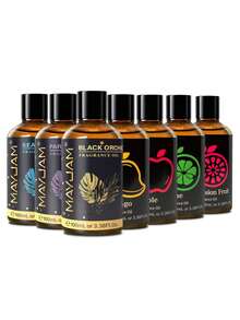 MAYJAM 1瓶 100ml/3.38fl.Oz 精油，適用於擴香機加濕器 DIY 肥皂與蠟燭製作，居家香氛助眠舒壓，青檸、蘋果、西瓜、青蘋果、椰子香草、白麝香、清新亞麻、泡泡糖、海風、帕爾馬紫羅蘭、嬰兒爽身粉 - 多樣化香型 - 查看 2
