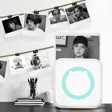 PRINHSJI Wireless Mini Printer, Portable Thermal Inkless Printer With 9 Rolls Paper, Study Sticker Maker For Pictures, Photos, Journals, DIY, Compatible With IOS & Android - Multicolor - View 11