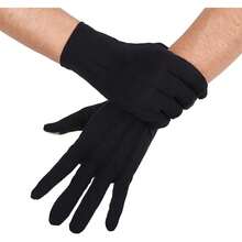 Male Police Officer Formal Tailcoat, Honor Guard Parade, Nylon Cotton Gloves 26cm - Multicolor - View 8