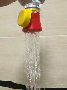 1 Portable Pet Water Bottle Shower Attachment - Rotating/Threaded Shower Adapter, Perfect For Camping, Travelling, Pool And Bathtub - Tool-Free/Easy DIY Shower Installation (Fits Standard Bottles) - A - View 2