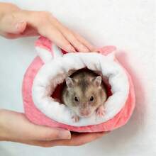 Autumn/Winter Low Temperature Warmth & Insulation, Provides Hiding For Small Pets, Relieves Stress & Anxiety, Daily Sleep & Rest In Cage, Hamster Winter Cold-Proof Hideout - A - View 8