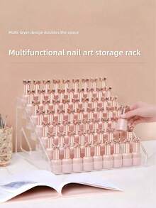 1pc Acrylic Tiered Display Stand, Multi-Layer Trapezoid Display Rack, Suitable For Home Storage And Display, Perfect For Displaying Jewelry, Cosmetics, Phone Cases And Anime Merchandise, Portable Multi-Scenario Storage Display Rack - Clear - View 11