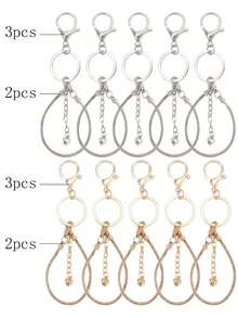 20pcs Blank Beaded Keychain Lobster Clasp Set, Creative DIY Key Ring Art Keychain For Her/Him - Ideal For Handmade Bag Charms, Cup Chains, Phone Straps, Wedding, Party, Birthday, New School Year Gifts - Bracelet Accessory Kit - View 15