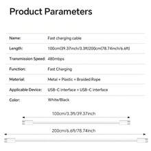 Kabel Pengisian Cepat Tipe C ke Tipe C dengan Lampu Layar Pintar, Pengisian Daya Super Cepat dan Transfer Data Kecepatan Tinggi, untuk iPhone 17/16/15, untuk MacBook, untuk Xiaomi dan Perangkat Lainnya. - Putih - View 6