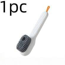 1pc Multi-Function Cleaning Shoe Brush With Built-In Soap Dispenser, Press-Type Automatic Liquid Dispensing Brush Head, Soft Dense Bristles, Reusable, Suitable For Sneakers, Leather Shoes, Clothing Washing, Dish Cleaning - Multicolor - View 16