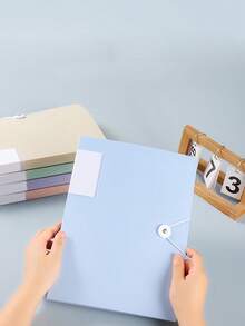 Back To School Essential A4 30-Page Transparent Pocket Folder With Snap Closure, Student Document Organizer For Test Papers, Study Materials, Sheet Music, Songbooks, Certificates Collection - Single Piece - View 8